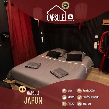 Apartamento Capsule Japon - Jacuzzi - Netflix & Ecran Cinema - Xbox Trith-Saint-Leger Exterior foto