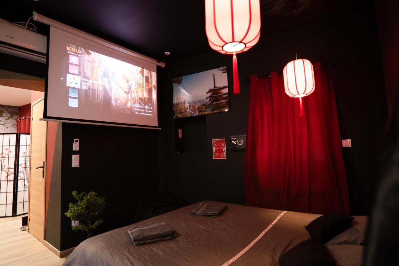 Apartamento Capsule Japon - Jacuzzi - Netflix & Ecran Cinema - Xbox Trith-Saint-Leger Exterior foto