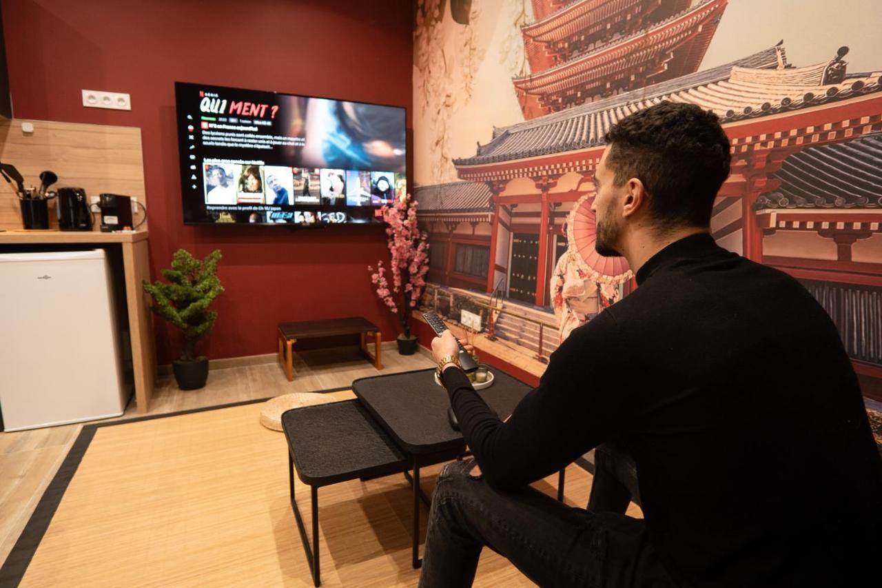 Apartamento Capsule Japon - Jacuzzi - Netflix & Ecran Cinema - Xbox Trith-Saint-Leger Exterior foto